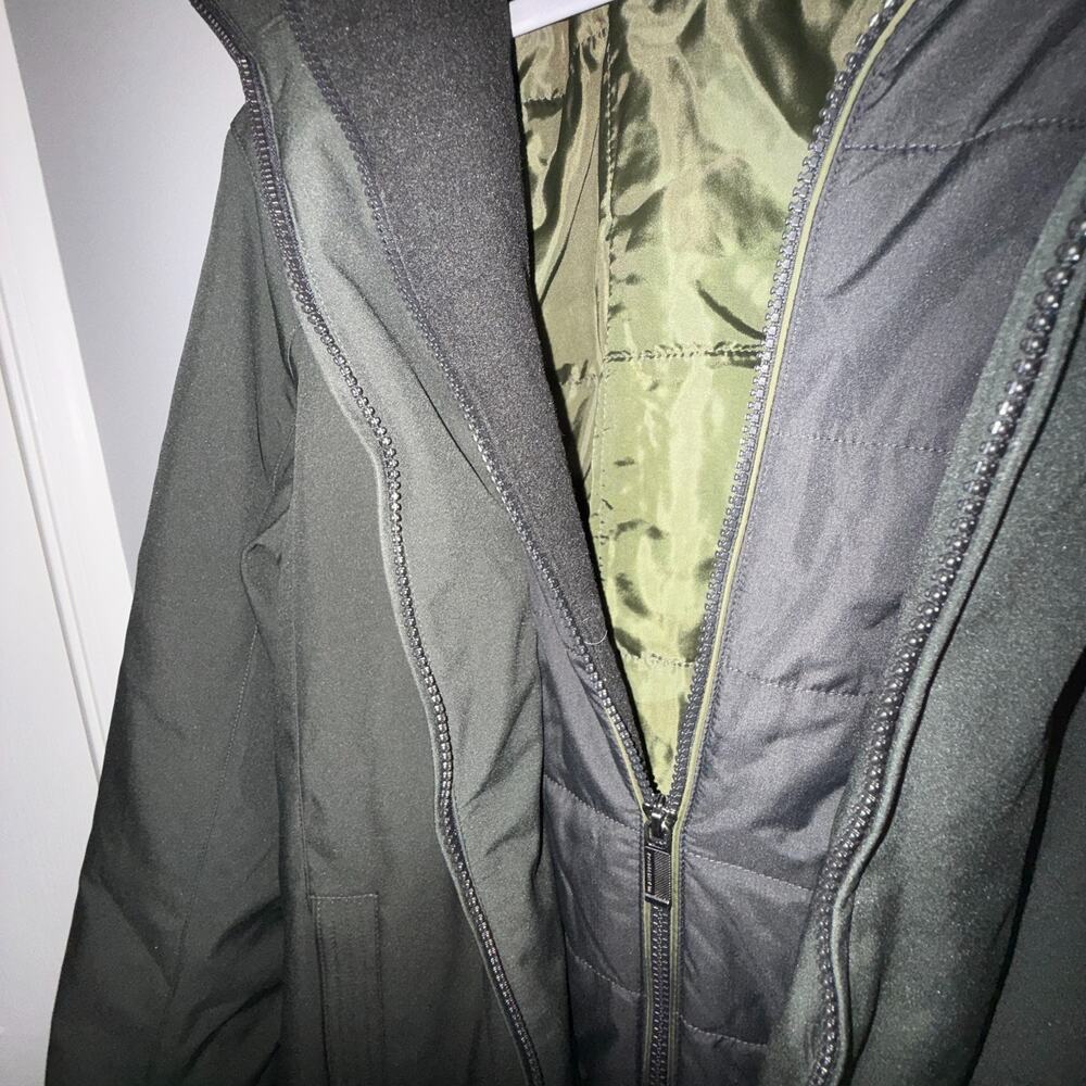 Weatherproof Ultra Stretch Tech Jacket Hooded Dou… - image 4